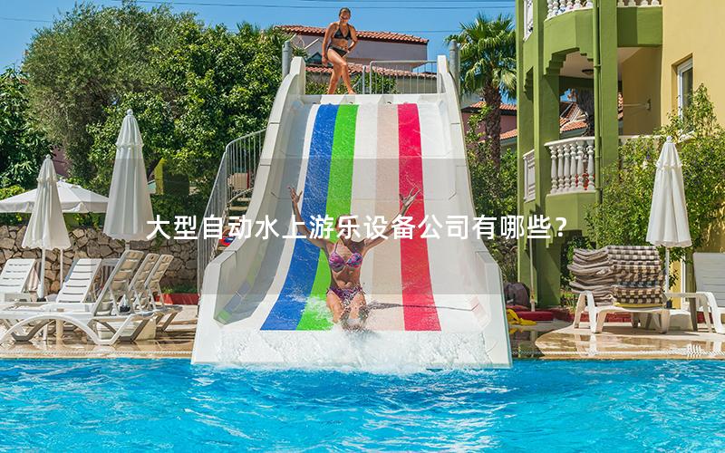 大型自動水上游樂設(shè)備公司有哪些？